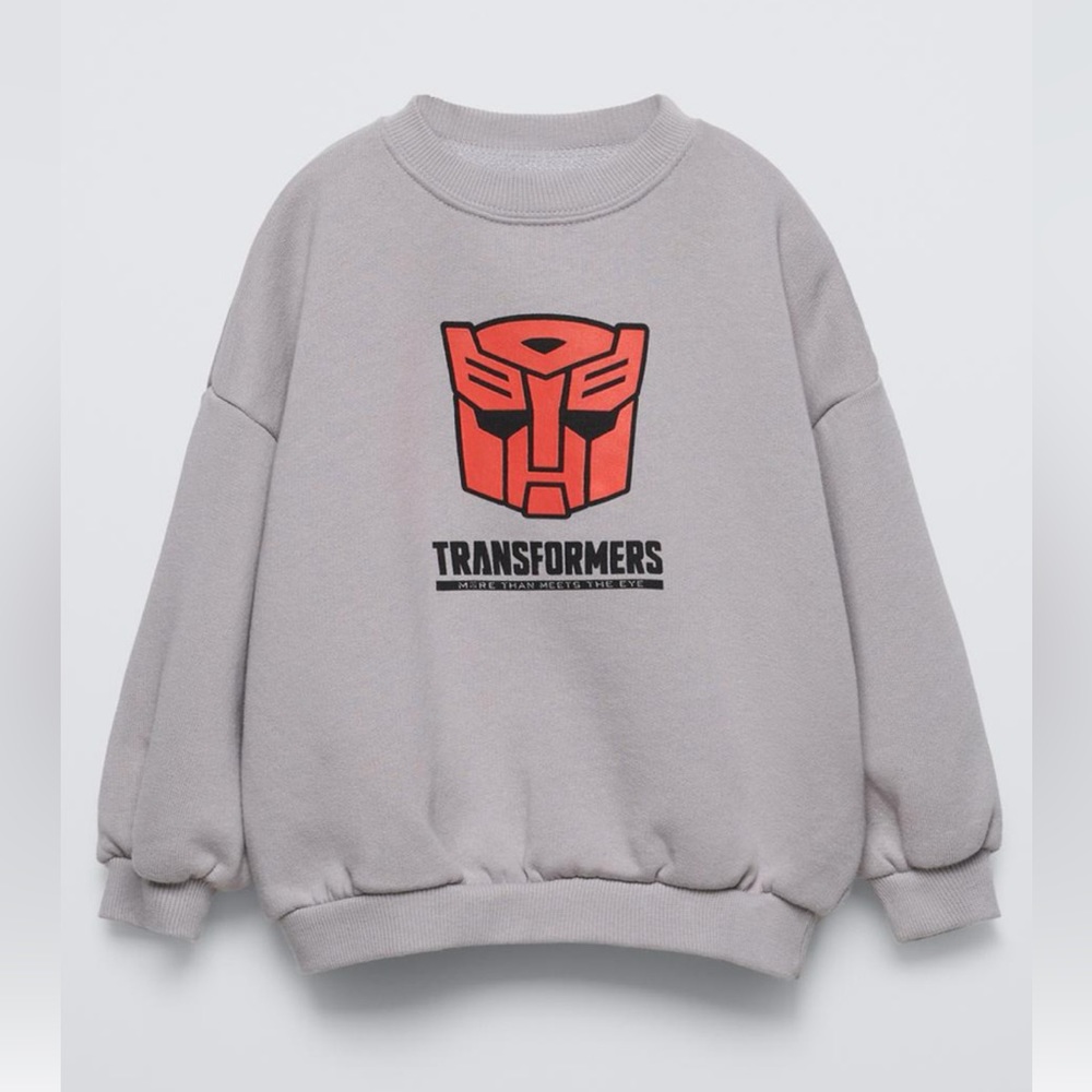 ZARA TRANSFORMERS HASBRO PRINT SWEATSHIRT